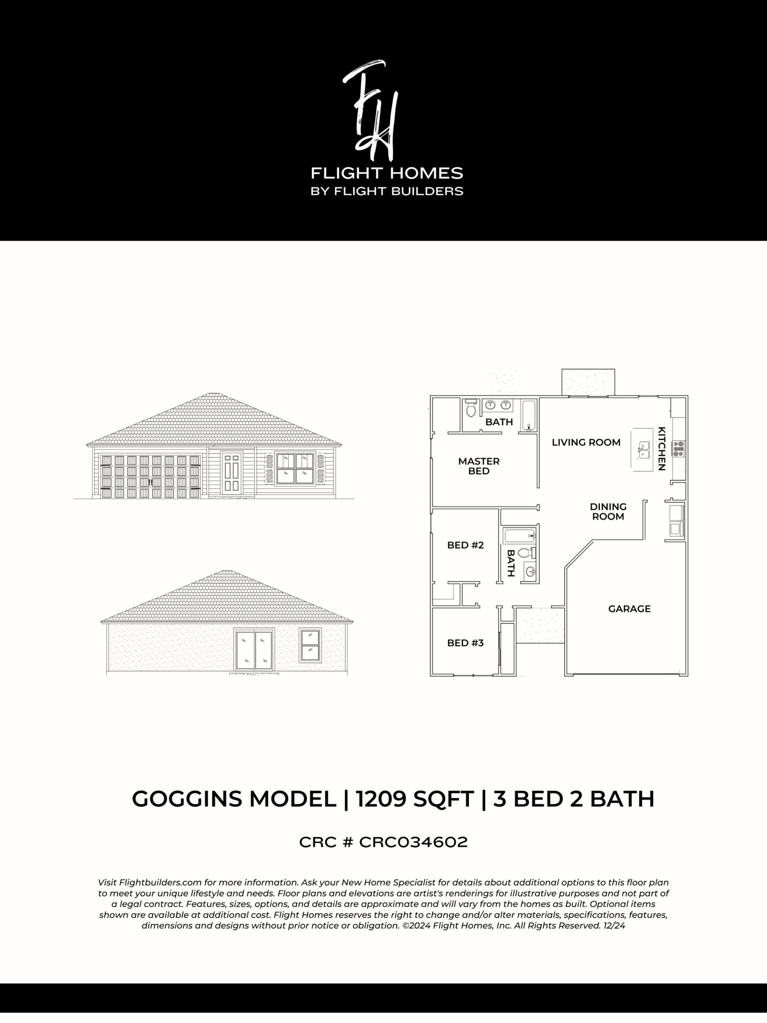Goggins Model floor plan