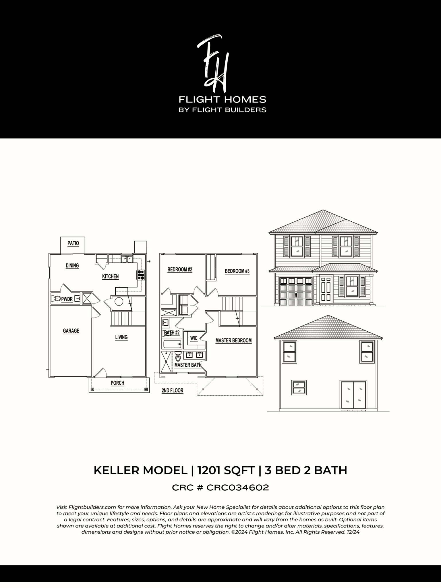 Keller Model floor plan