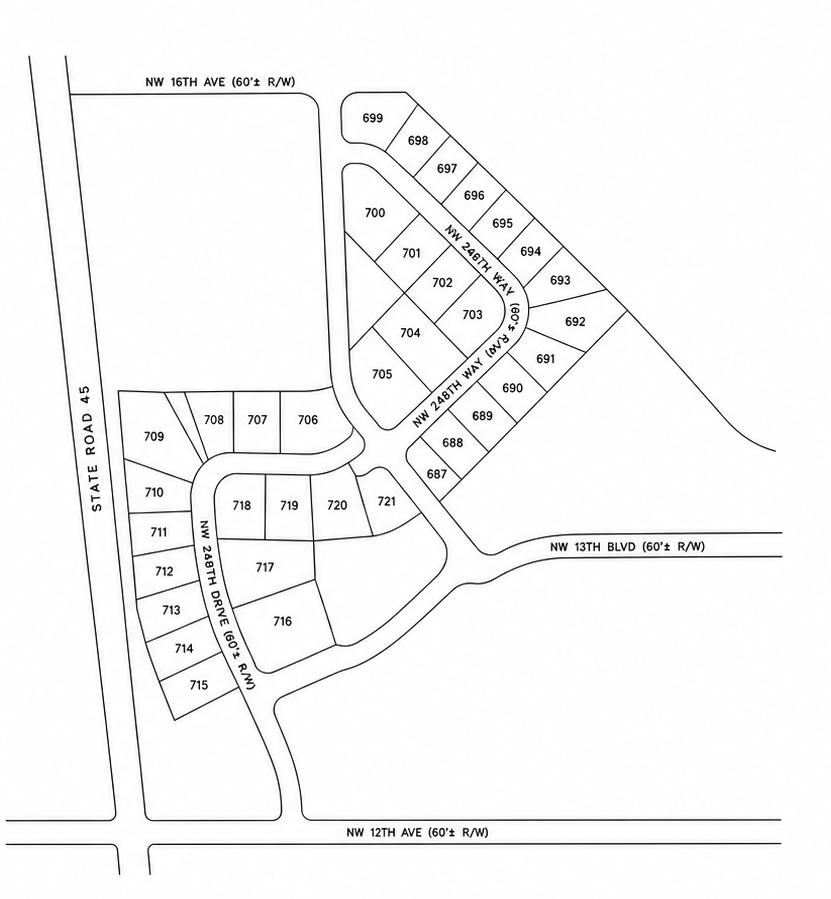 Avalon Woods site map